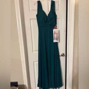 Mori Lee Deep Teal Gown